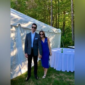 Blue dress the population dress, only worn once, in great condition